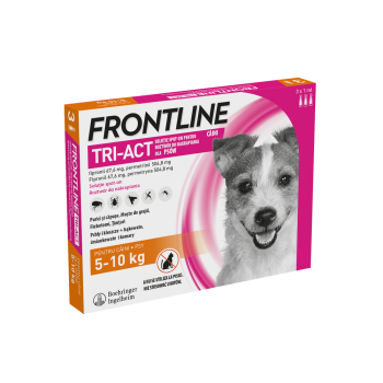 Boehringer-Ingelheim Frontline Tri-Act, preparat od pcheł i kleszczy dla psów 5-10 kg, 3 pipetki