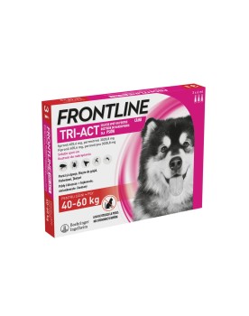 Boehringer Frontline Tri-Act Pies XL, preparat od pcheł i kleszczy dla psów 40-60 kg, 3 sztuki