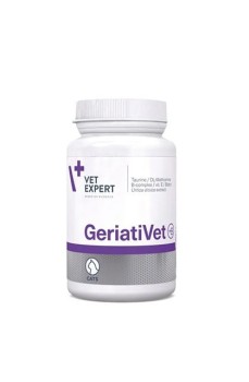 VetExpert GeriatiVet Cat, suplement dla starszych kotów, 60 kapsułek