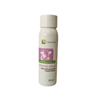 OverVet HydroMilk, elektrolity i witaminy w płynie dla cieląt, 25 ml