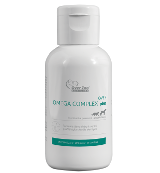 Over Omega Complex Plus, suplement na zdrową skórę i sierść dla psów i kotów, 250ml