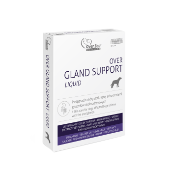 Over Gland Support Liquid, ampułki dla psów z problemami gruczołów okołoodbytowych, 10 x 2 ml