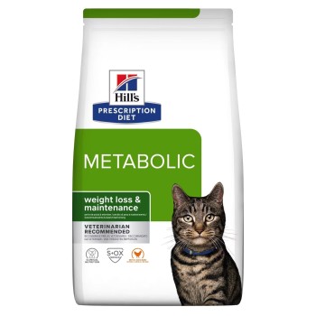 Hill's Prescription Diet Metabolic Chicken, sucha karma dla otyłych kotów, 1,5 kg