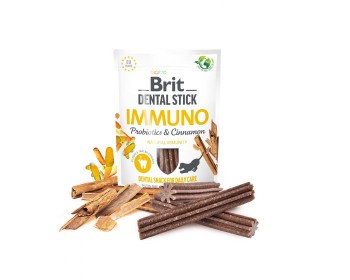 Brit Dental Stick Immuno, wspierające odporność przysmaki dla psów, 251 g