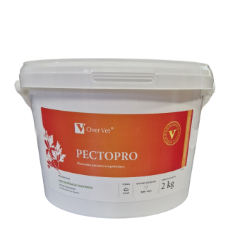 OverVet Pectopro, elektrolity z pektynami i probiotykami dla cieląt, mieszanka, 2 kg