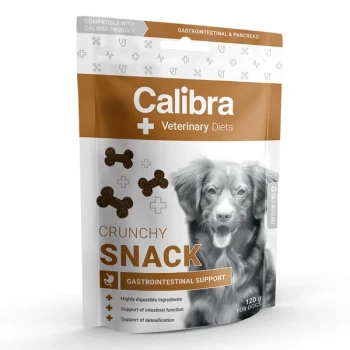 Calibra VD Gastrointestinal Crunchy Snack, przekąska dla psa z problemami jelitowymi, 120 g