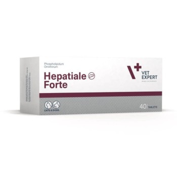 VetExpert Hepatiale Forte, preparat na wątrobę dla psów i kotów, 40 tabletek