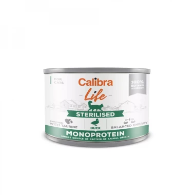 Calibra Cat Life Sterilised, mokra karma dla kotów sterylizowanych, 200g