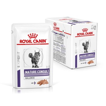 Royal Canin VHN Cat Mature Consult Balance, pasztet dla kotów z nadwagą, saszetki, 12 x 85 g