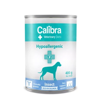 Calibra VD Dog Hypoallergenic Insect Salmon, mokra karma dla psów z nietolerancją pokarmową, 400 g