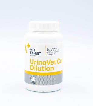 VetExpert Urinovet cat dilution, suplement zakwaszający mocz u kotów, 45 tabletek