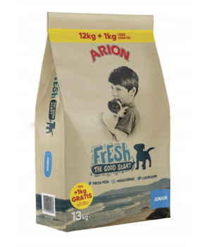 Arion Fresh junior, sucha karma dla młodych psów, 12 + 1 kg