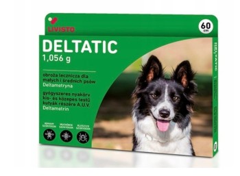 Livisto Deltatic, obroża przeciwko kleszczom dla  małych i średnich psów, 60 cm