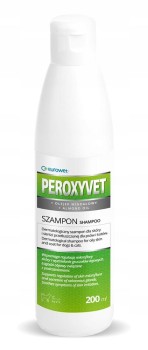 Eurowet Peroxyvet, szampon leczniczy dla zwierząt, 200 ml