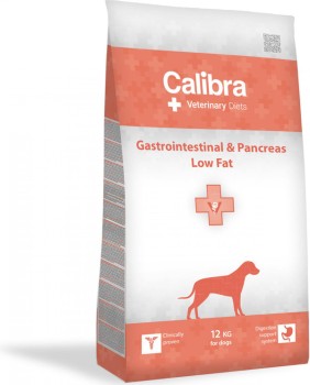 Calibra VD Dog Gastrointestinal & Pancreas Low Fat , dla psów z niewydolnością trzustki zawiera 8 % tłuszczu, 12kg