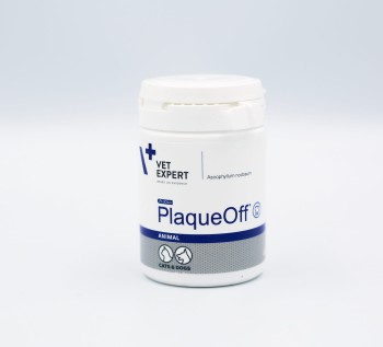 VetExpert PlaqueOff, suplement dla psa i kota na kamień nazębny, 40g
