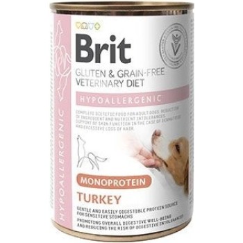 Brit VD Hypoallergenic Monoprotein Turkey, mokra karma hypoalergiczna z indykiem, 400 g