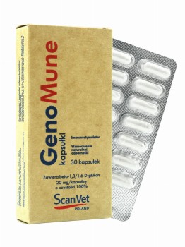 Scanvet GenoMune - preparat na odporność dla psa i kota- 30 kapsułek