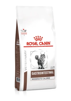 Royal Canin  Feline Veterinary Gastrointestinal Moderate Calorie , 2 kg, karma sucha dla kotów dorosłych, zaburzenia żołądkowo jelitowe, umiarkowany poziom energii