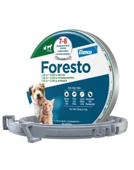 Foresto, na pchły i kleszcze, dla psów poniżej 8 kg i kotów, obroża, 38 cm
