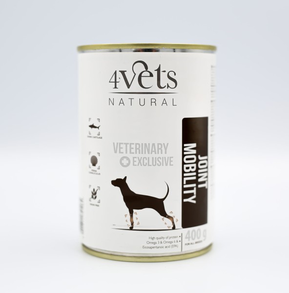 4Vets Natural Dog Joint Mobility 400 g — mokra karma w puszce dla psa z chorymi stawami