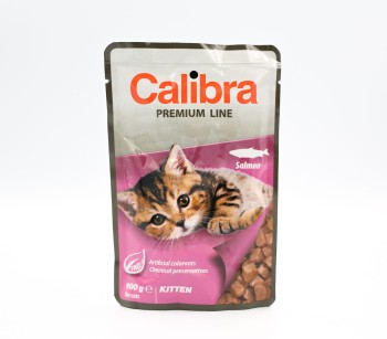 Calibra Kitten Salmon, saszetki z karmą dla kociąt, 100g