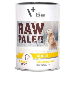 VetExpert Raw Paleo Adult Dog Turkey, mokra karma dla dorosłych psów, 6 x 800 g