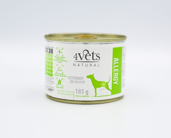 4Vets Natural Dog Allergy Lamb New 6 x 185g - hipoalergiczna karma dla psa