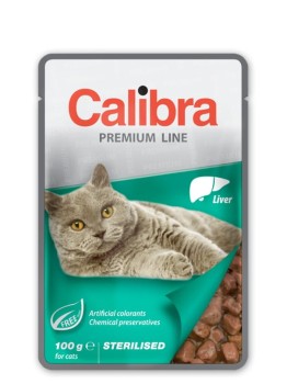 Calibra Cat Sterilised Liver, mokra karma dla kota po sterylizacji, 100 g