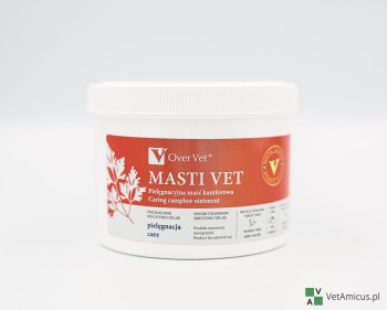 OverVet Masti Vet, rozgrzewająca maść kamforowa, 500 ml