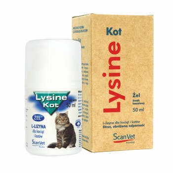 ScanVet Lysine Kot, łososiowy żel dla kotów z herpeswirusem 50 ml