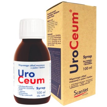 ScanVet Uroceum, syrop wspomagający układ moczowy psów i kotów, 100 ml