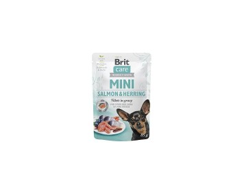 Brit Care Mini Pouch, mokra karma dla sterylizowanych psów ras małych, 85 g