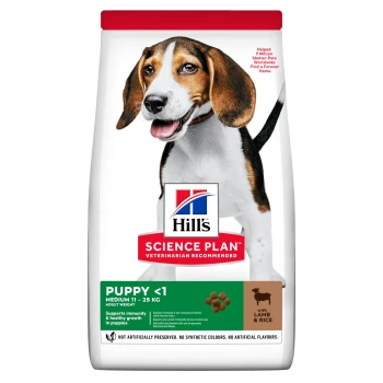 Hill's SP Puppy lamb & rice new 14 kg - karma dla szczeniąt średnich ras