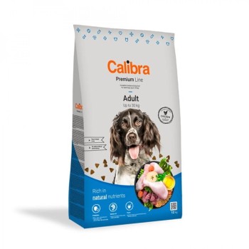 Calibra Premium Dog Adult, sucha karma dla dorosłych psów o wadze do 30 kg, 12 kg