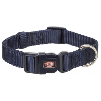 Trixie Obroża Premium, dla małych psów, indygo, 22–35 cm/10 mm