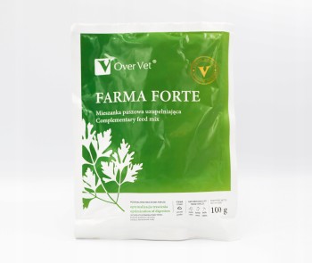 Over Vet Farma Forte, preparat zapobiegający biegunkom u cieląt, 100g